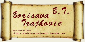 Borisava Trajković vizit kartica